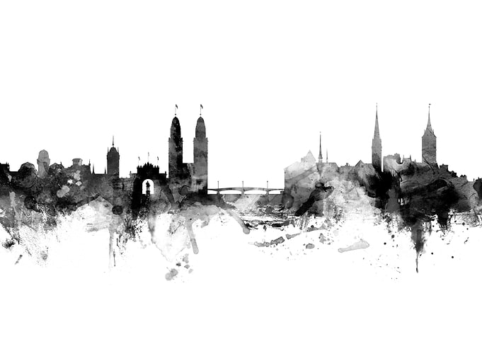 Zurich Switzerland Skyline