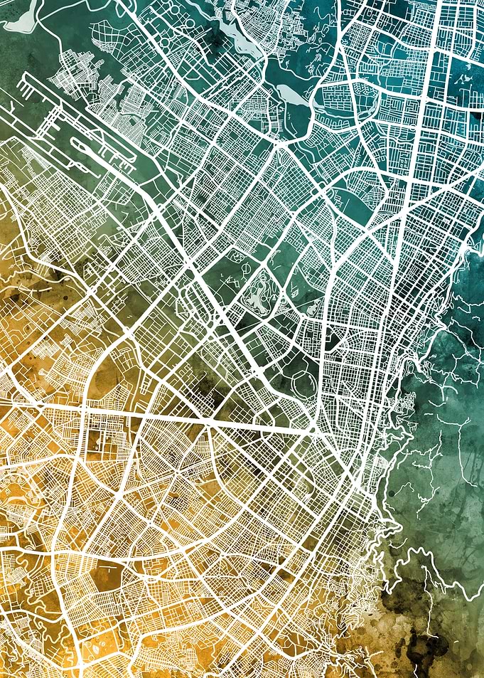 Bogota Colombia Map