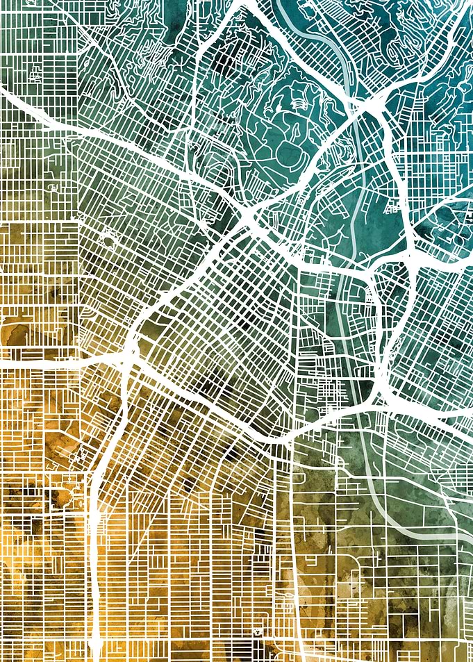 Los Angeles California Map