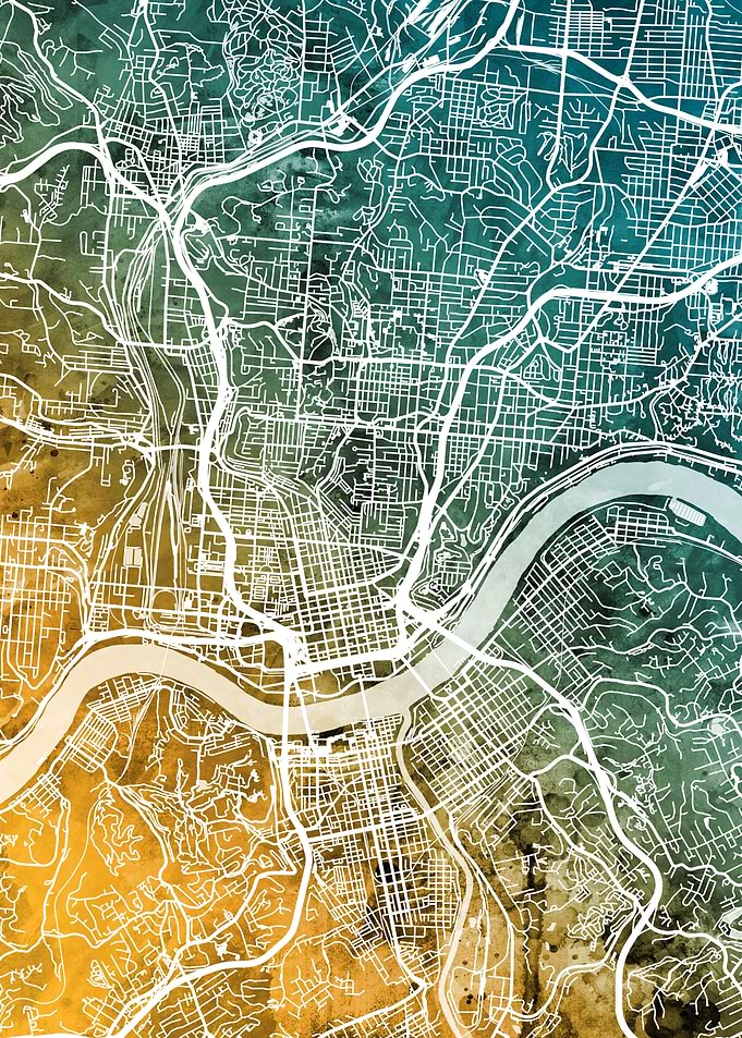 Cincinnati Ohio Map