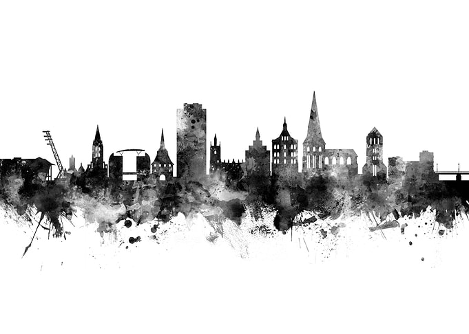 Rostock Germany Skyline