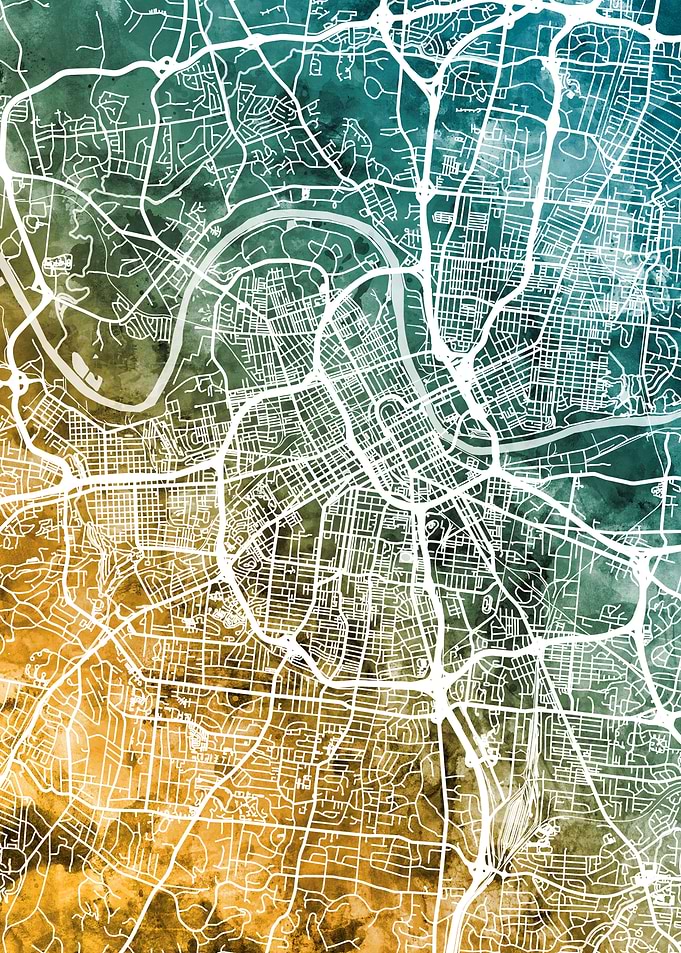 Nashville Tennessee Map