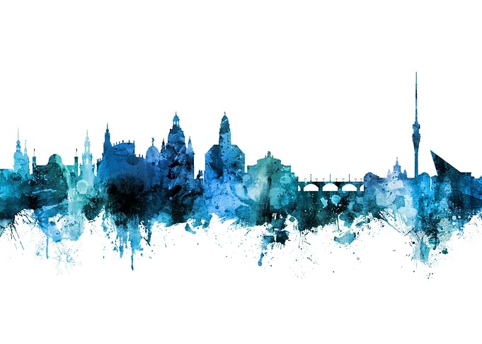 Dresden Germany Skyline