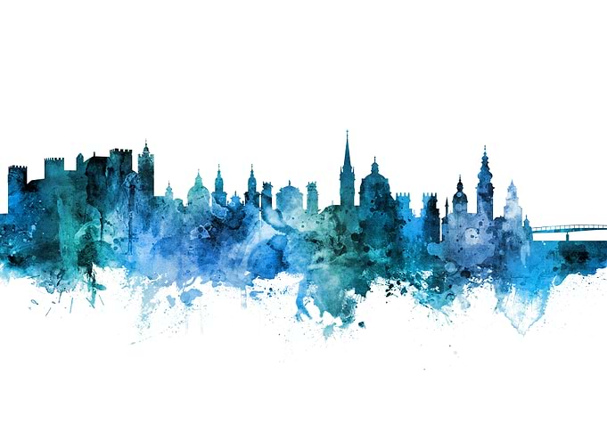 Salzburg Austria Skyline