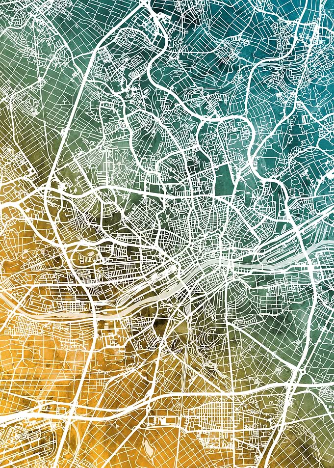 Frankfurt Germany Map