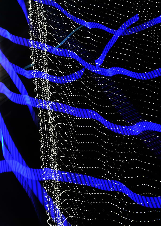 Blue stripes