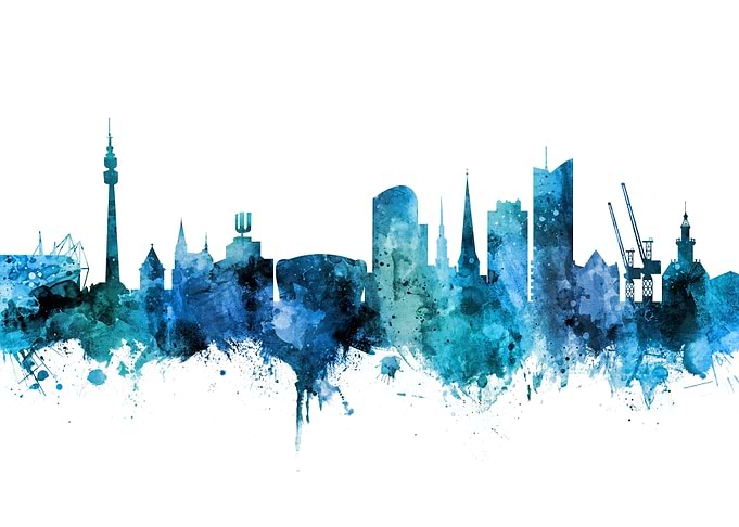 Dortmund Germany Skyline