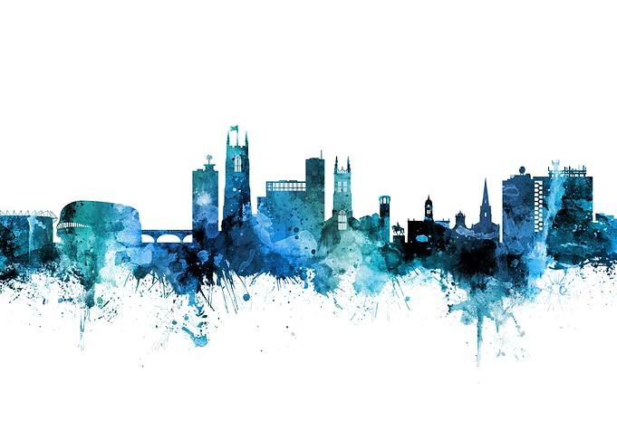 Derby England Skyline