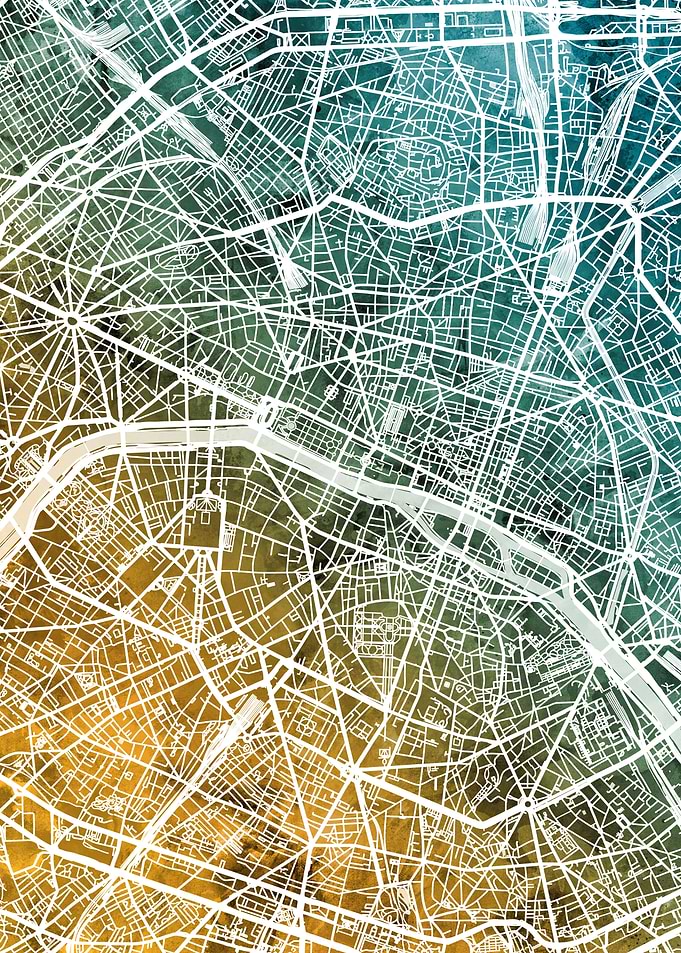 Paris France Map