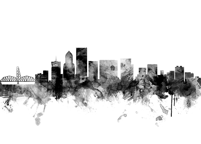 Portland Oregon Skyline