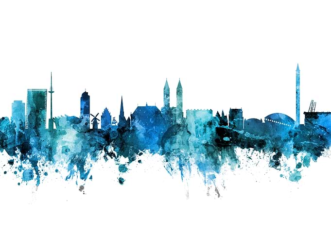 Bremen Germany Skyline