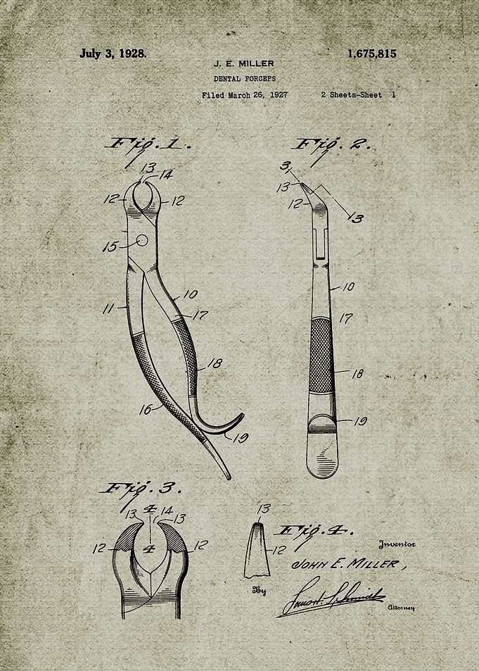 1927 Dental Forceps