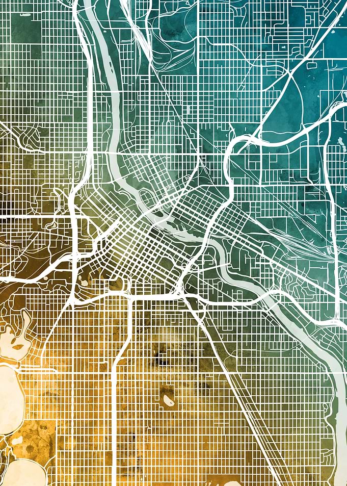 Minneapolis Minnesota Map
