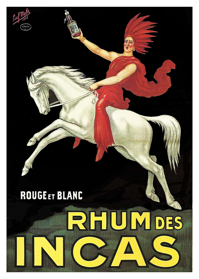 Vintage ad rhum des incas