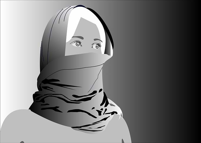 Woman in desert
