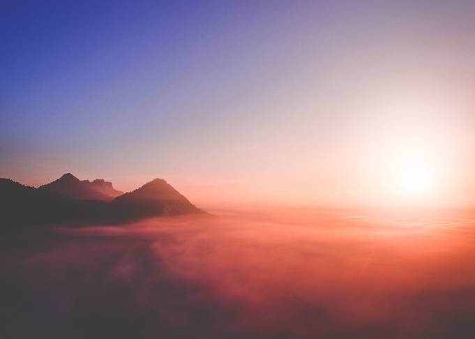 Sunrise at the Mountains