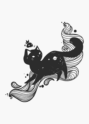 Cute Space Cat