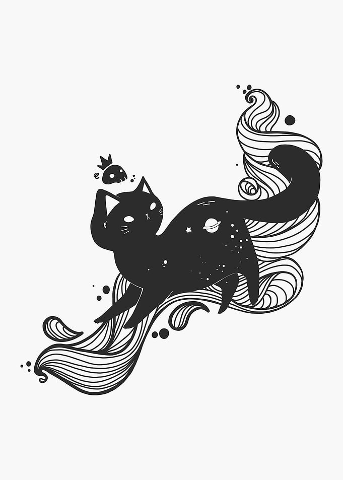 Cute Space Cat