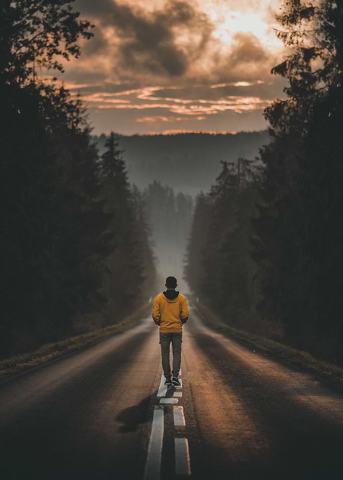 Into the sunrise