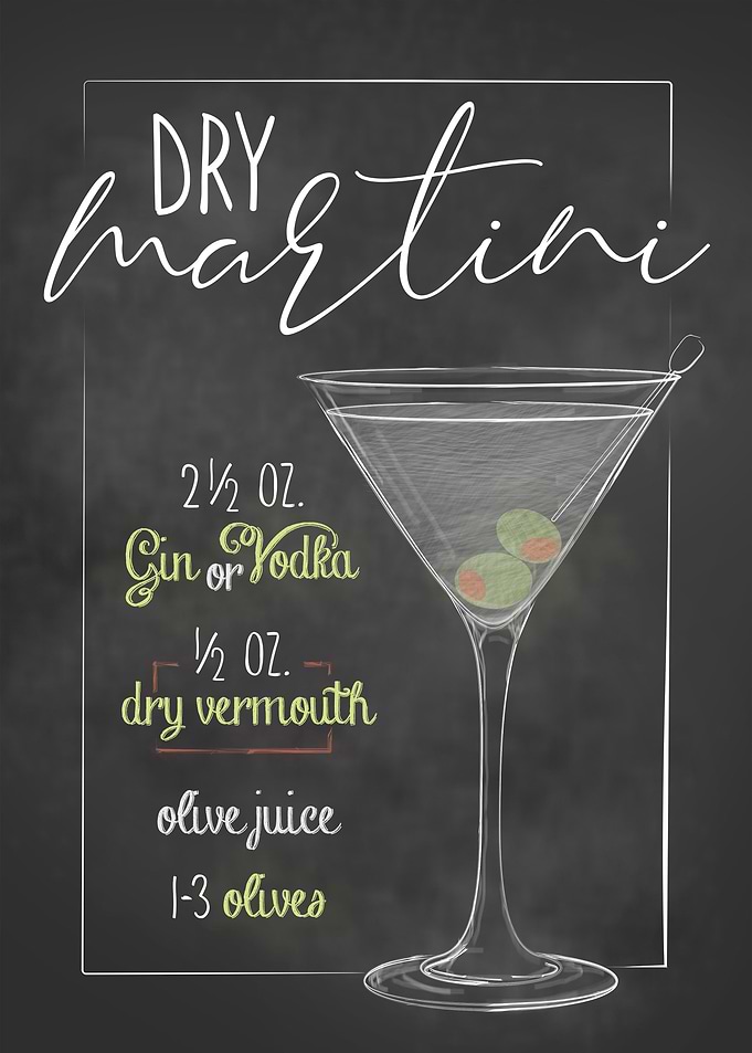 Dry Martini Cocktail