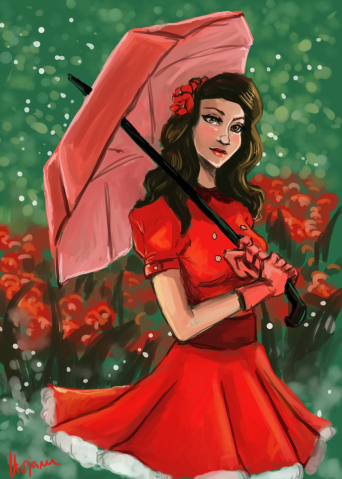 POPPY RED DRESS challenge