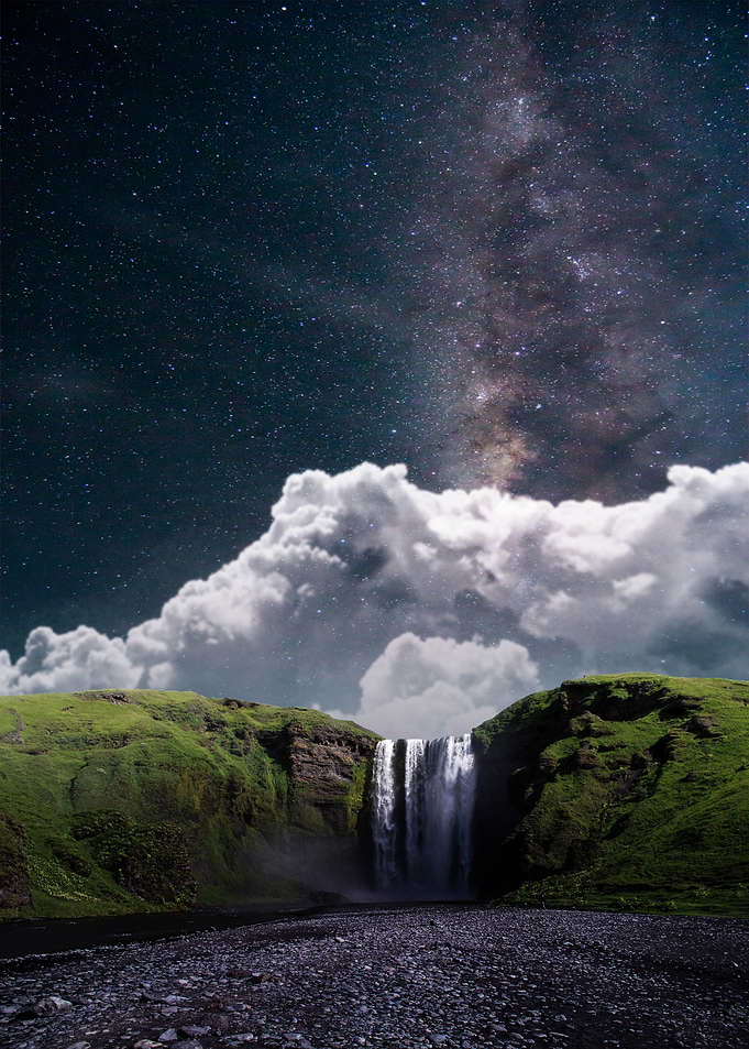 Magical waterfall