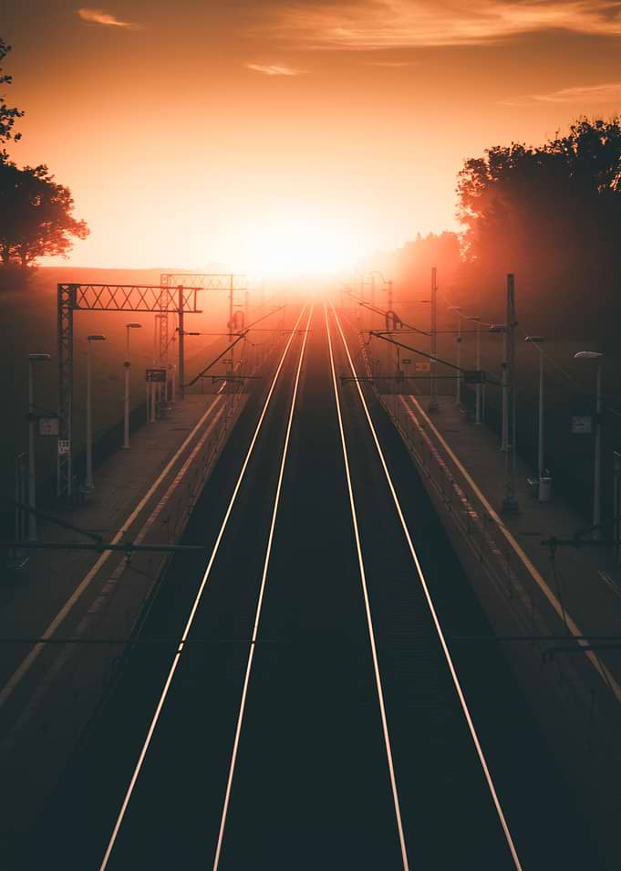 Sunset at the Railway
