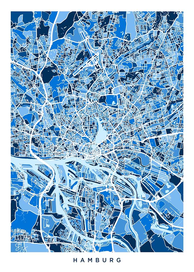 Hamburg Germany Map
