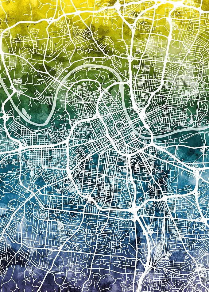 Nashville Tennessee Map