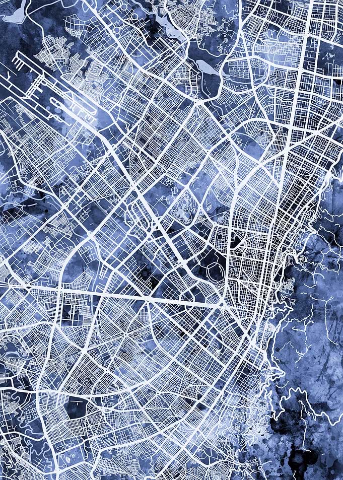 Bogota Colombia Map