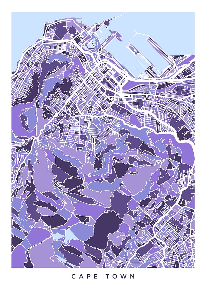 Cape Town South Africa Map