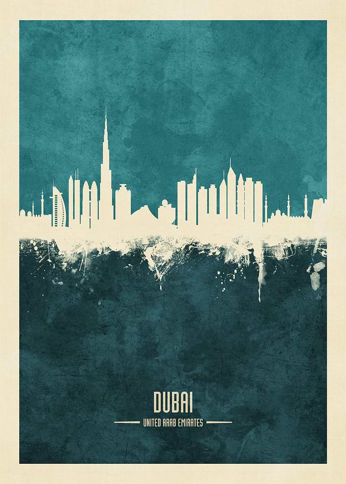 Dubai UAE Skyline