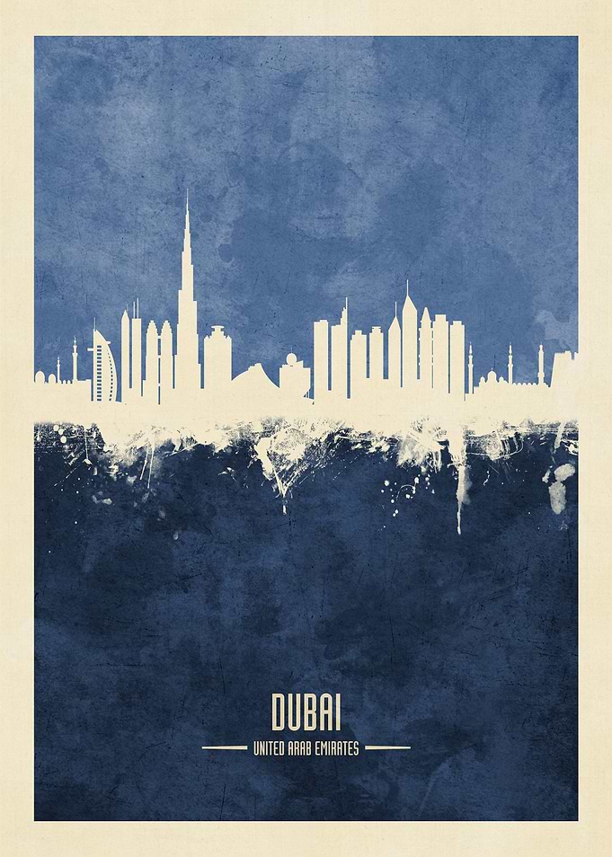 Dubai UAE Skyline