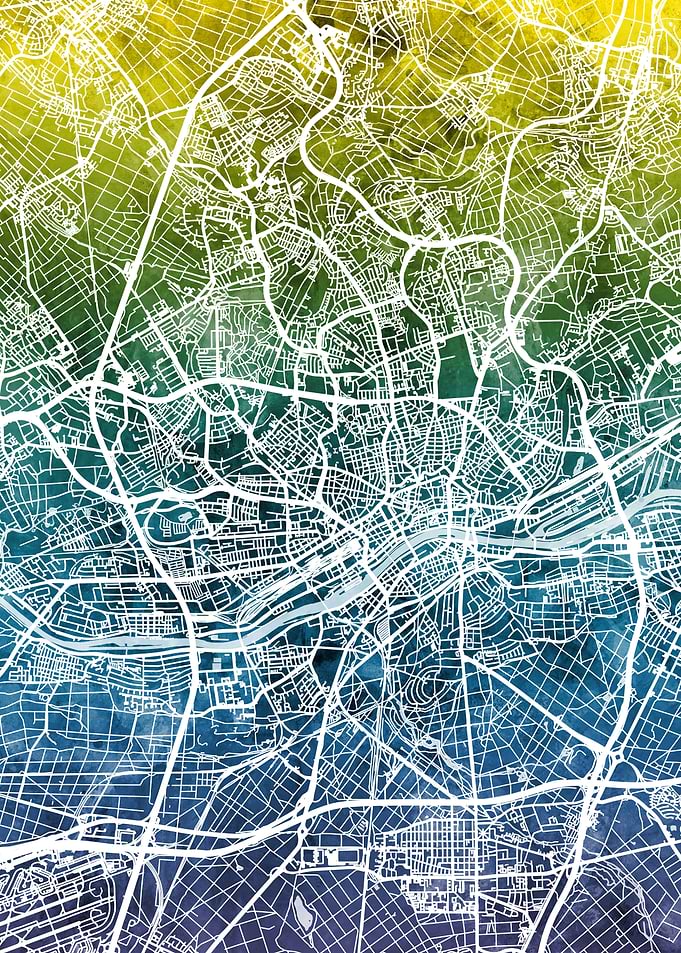 Frankfurt Germany Map