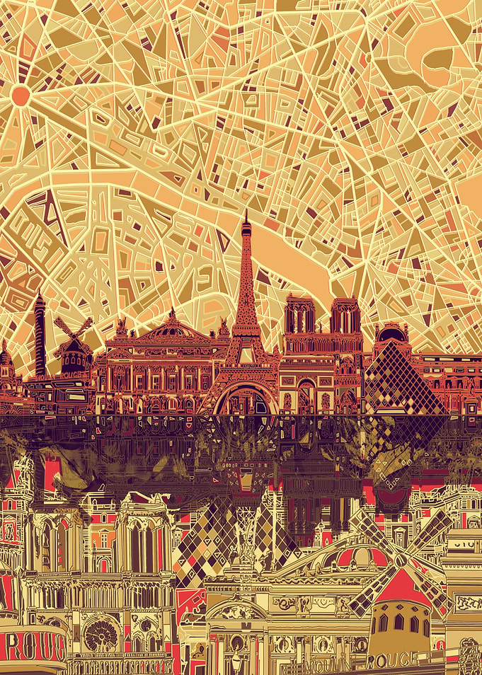 paris city abstract 2