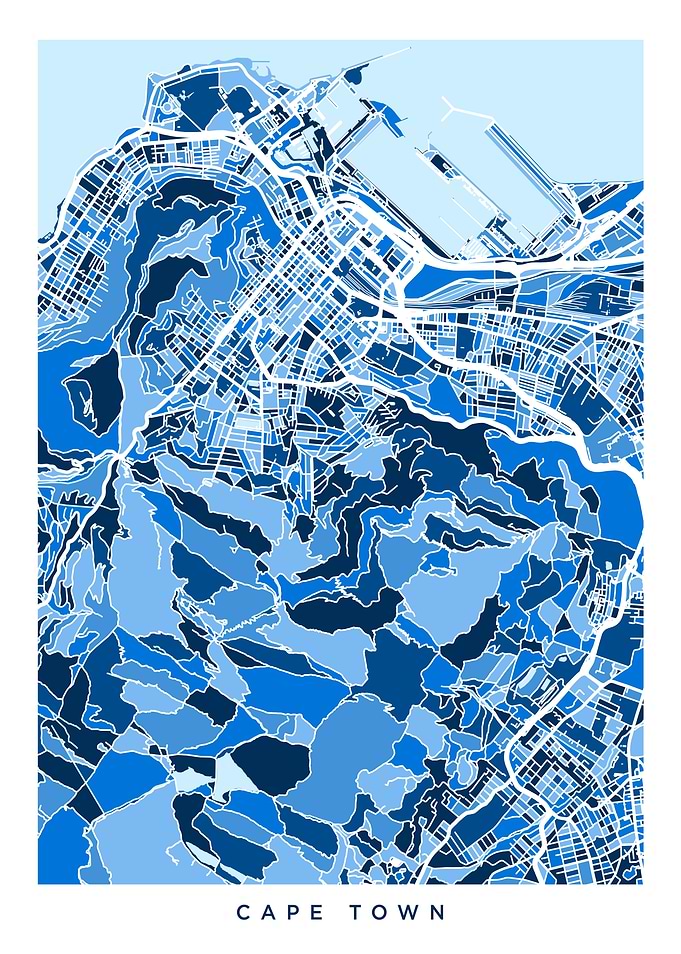 Cape Town South Africa Map