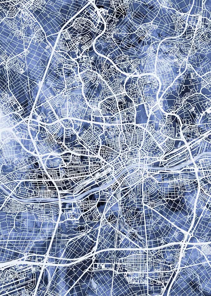 Frankfurt Germany Map