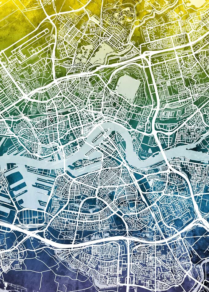 Rotterdam Netherlands Map