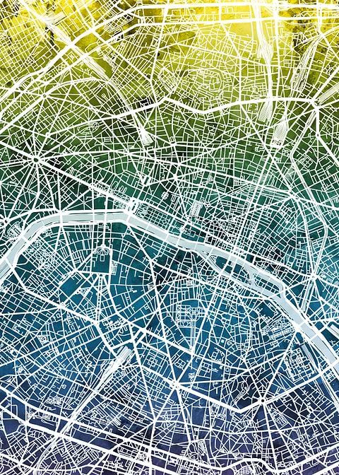Paris France Map