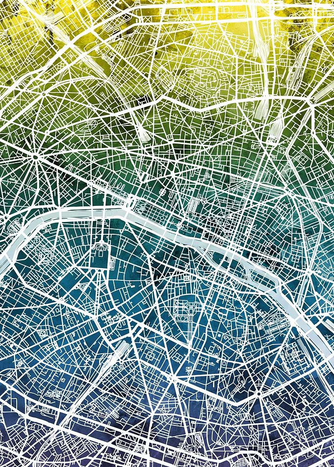 Paris France Map
