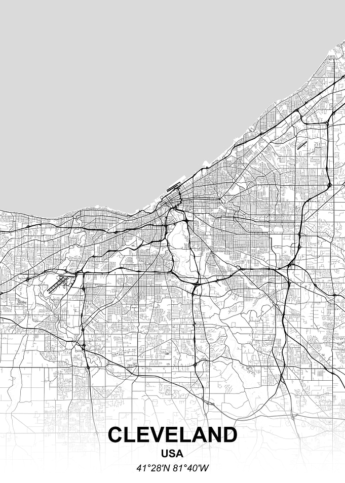 Cleveland city map