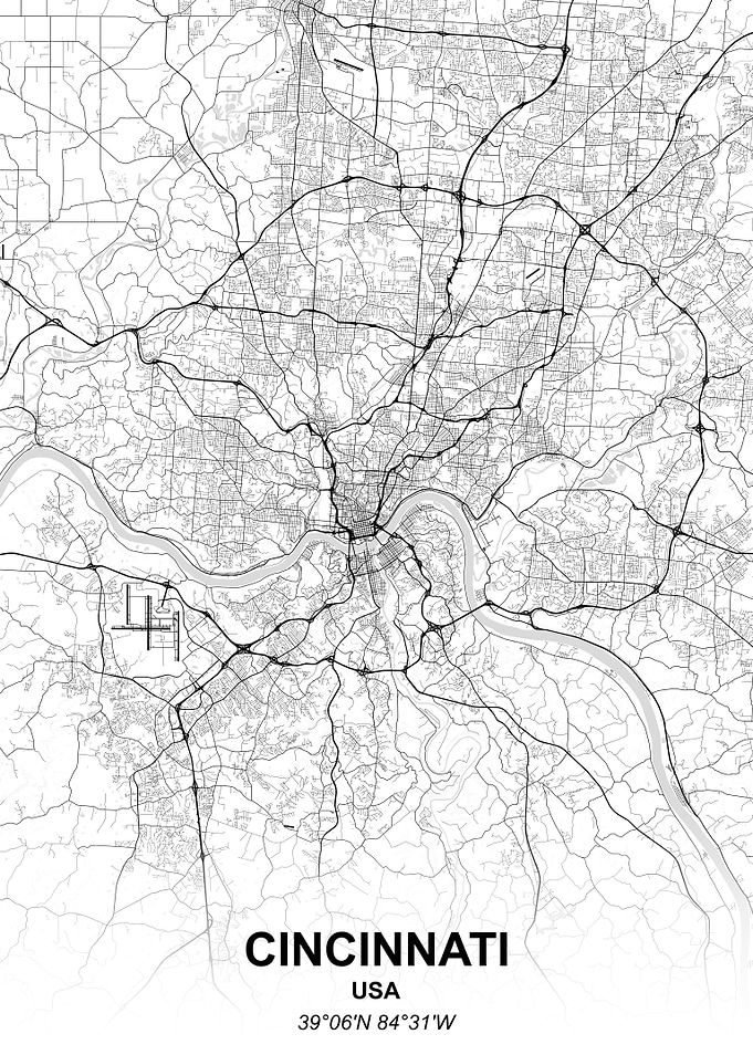 Cincinnati city map