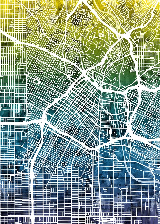 Los Angeles California Map