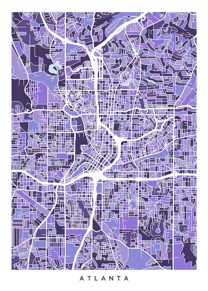 Atlanta Georgia Map