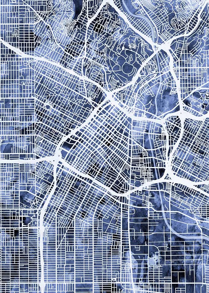 Los Angeles California Map
