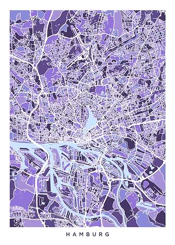 Hamburg Germany Map