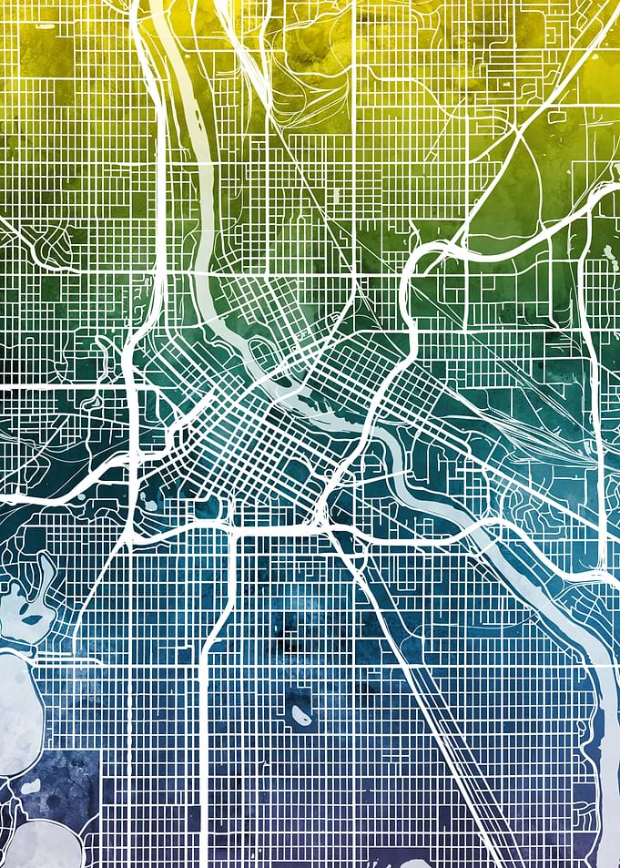 Minneapolis Minnesota Map