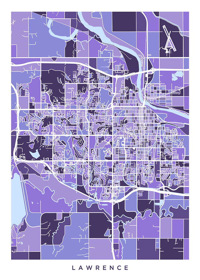 Lawrence Kansas Map