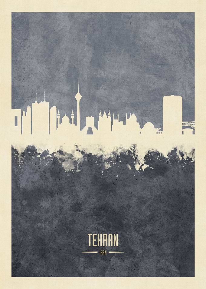 Tehran Iran Skyline