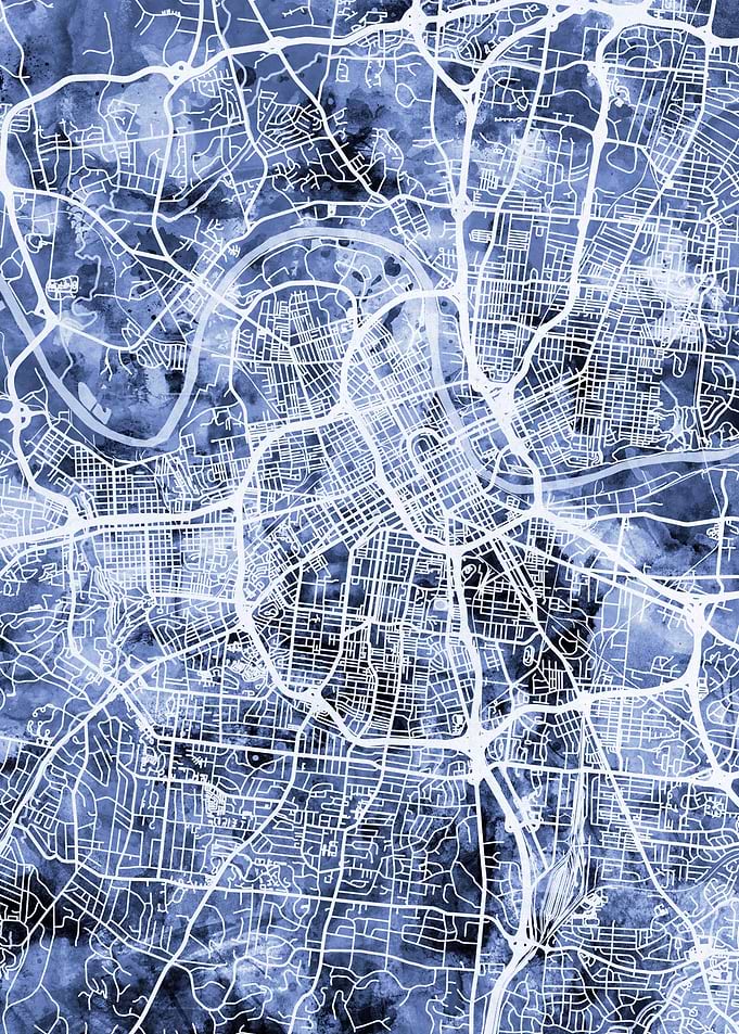 Nashville Tennessee Map